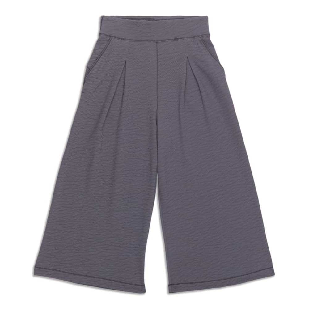 lululemon athletica Charcoal Wide-Leg Cropped Pants